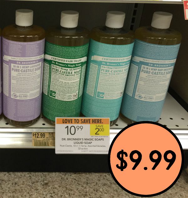 Dr. Bronner's Liquid Soap Coupon Save 3 At Publix!