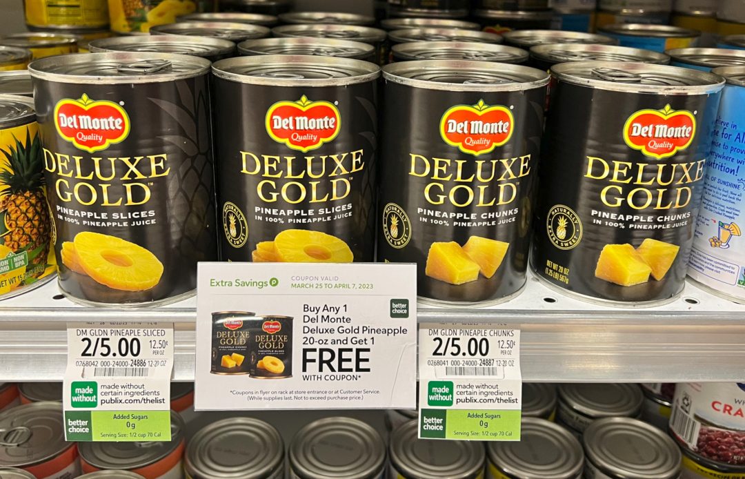 Del Monte Deluxe Gold Pineapple Cans Just At Publix Iheartpublix