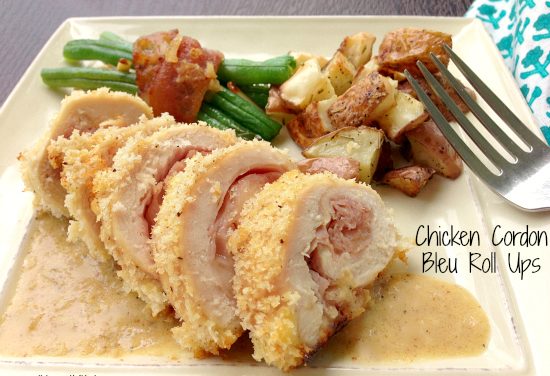 Chicken Cordon Bleu Roll-Ups