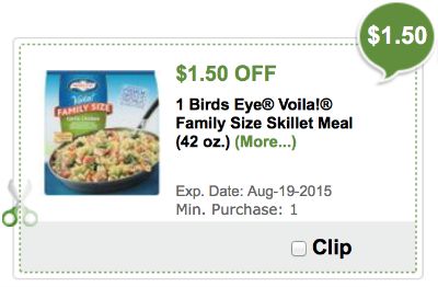 High Value Birds Eye Voila Publix Digital Coupon - Save $1.50