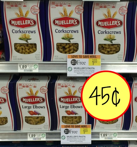 Mueller S Pasta Just 45 At Publix