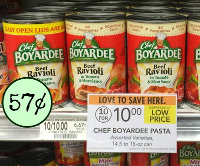 Chef Boyardee Canned Pasta - As Low As 57¢ Each At Publix