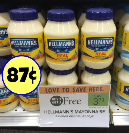 Hellmann’s Mayonnaise - As Low As 87¢ At Publix