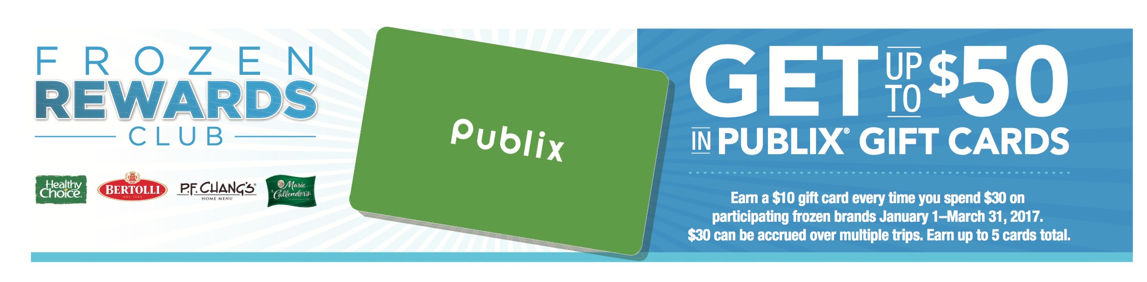 Final Chance To Earn Publix Gift Cards From The Frozen Rewards Club