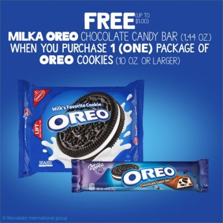 Still Time To Enjoy A FREE MILKA OREO Chocolate Candy Bar With An Oreo ...