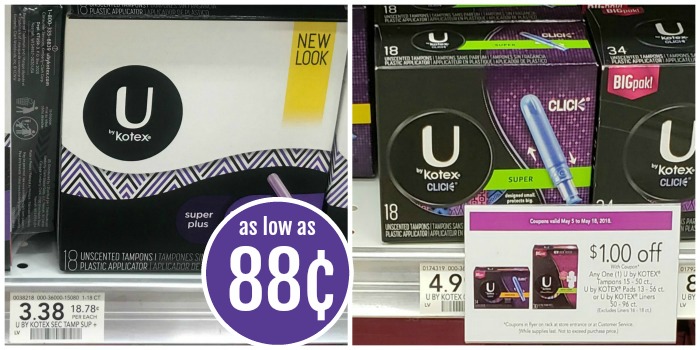 U By Kotex Tampons As Low As 88 At Publix