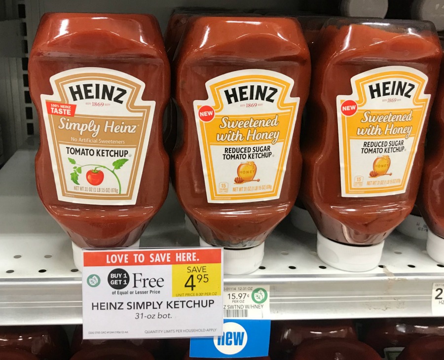 Try SIMPLY HEINZ Ketchup or NEW HEINZ SWEETENED WITH HONEY Ketchup ...