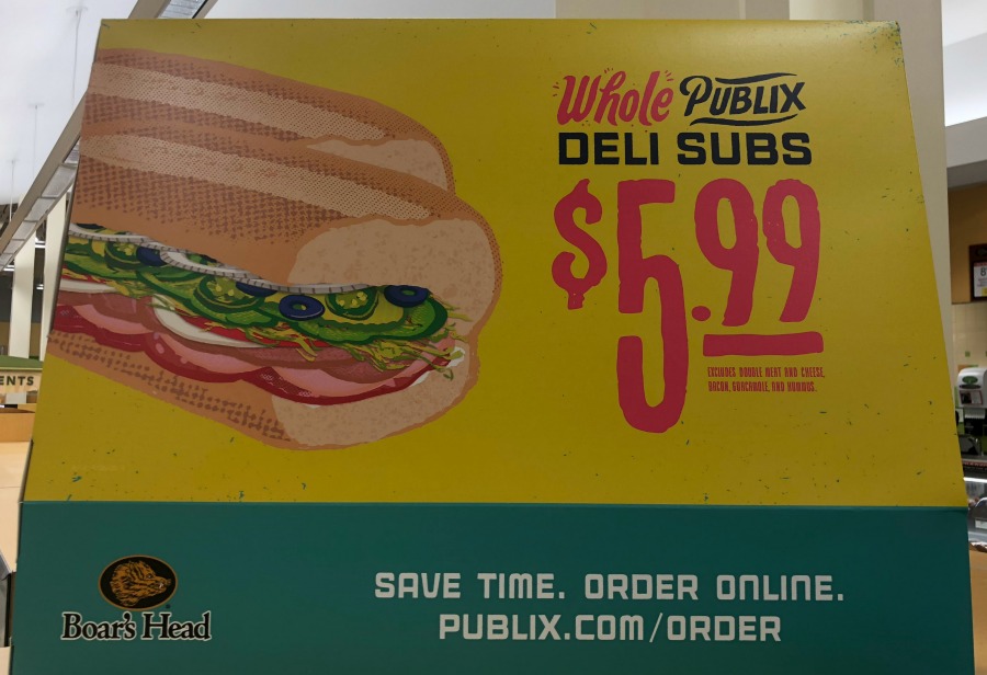 Just Want To Give You Guys A Reminder About The Awesome Deal On Whole Publix Subs Pick Your Favorite And Pay 5 99 Might Be Good Week Put An