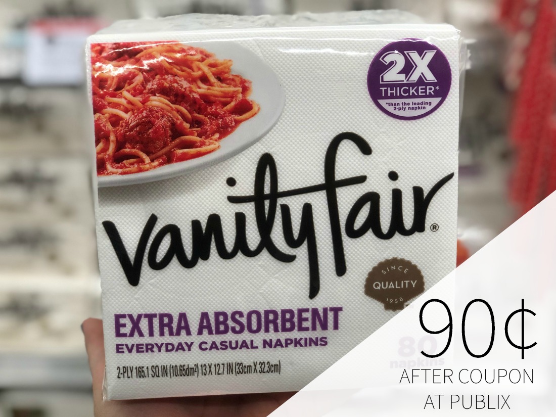 Stock Up On Vanity Fair Napkins During The Bogo Sale At Publix Just 90 Per Pack