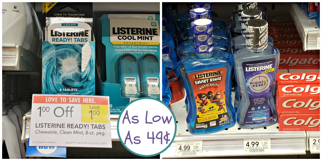 Save With 1 00 Off Listerine Mouthwash Coupon Printable