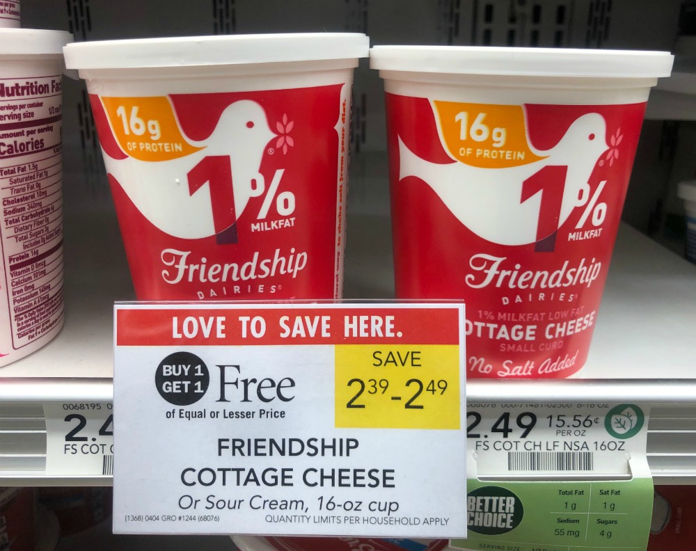 Friendship Cottage Cheese Or Sour Cream Just 1 25 At Publix