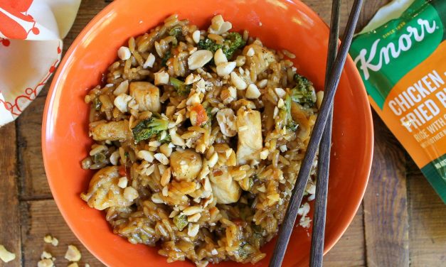 Asian Chicken Fried Rice with Peanuts – Tasty Meal With NEW Knorr Ready To Heat Rice