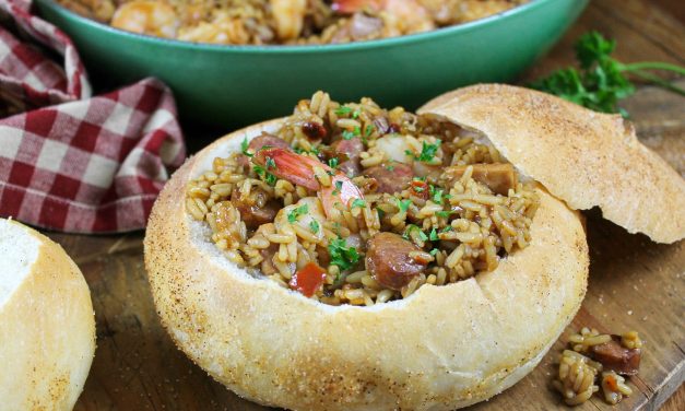 Bread Bowl Jambalaya – Amazing Recipe To Go With The Jambalaya Girl BOGO Sale At Publix!