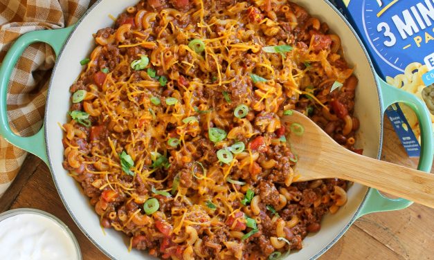 Skillet Chili Mac – Amazing Recipe To Go With The Ronzoni 3 Minute Pasta BOGO Sale