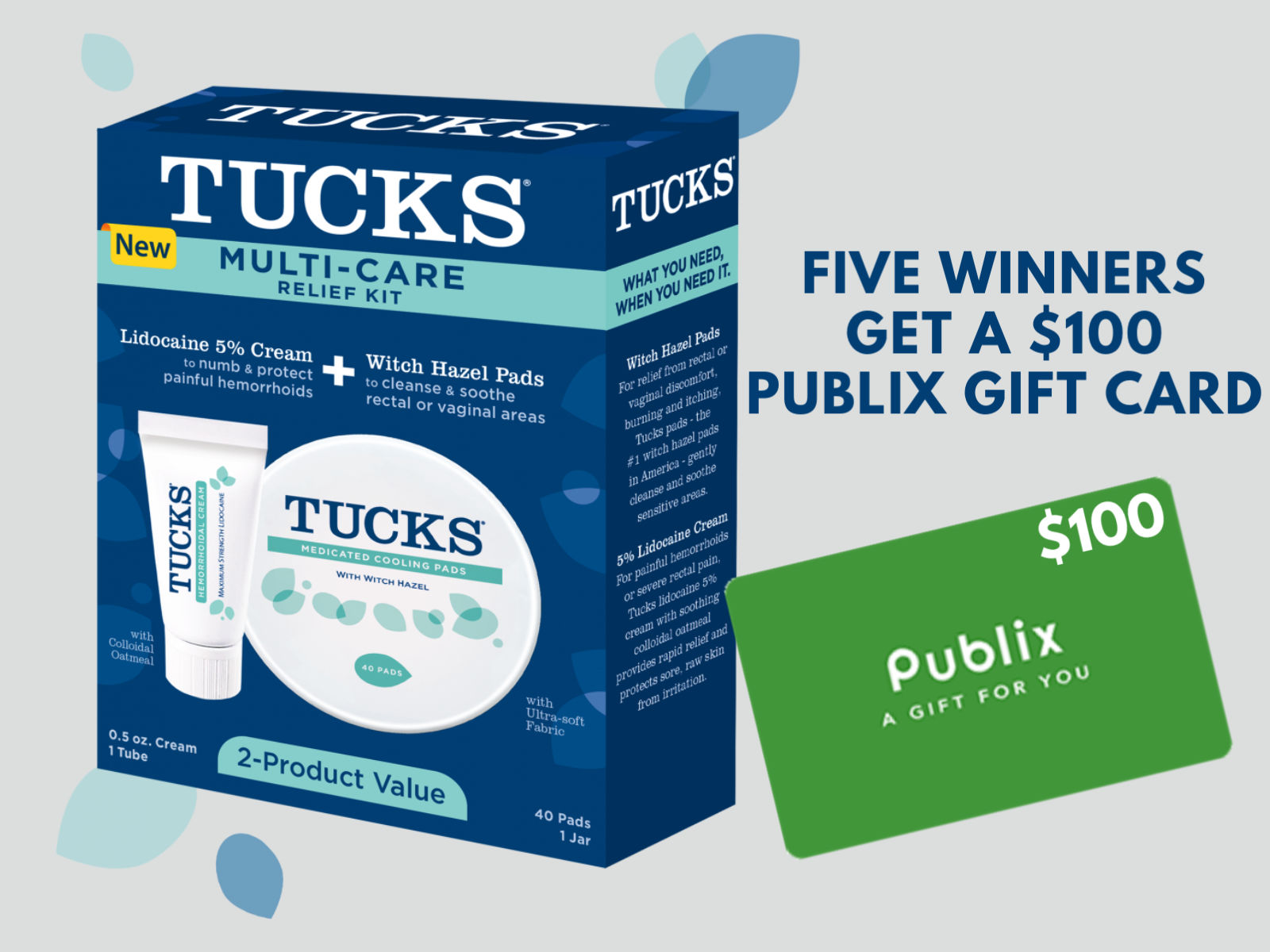 Look For Tucks Multi-Care Relief Kit At Publix + Enter To Win One Of Five  $100 Publix Gift Cards! - iHeartPublix