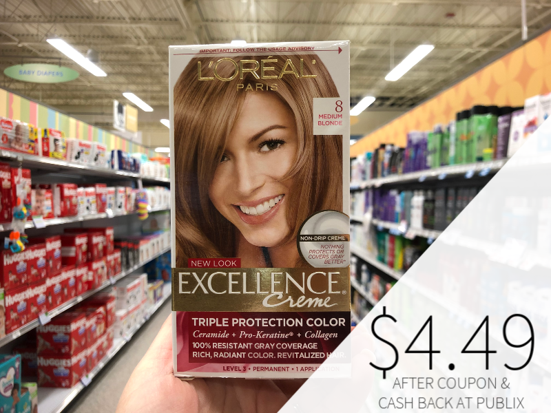 L Oreal Paris Excellence Hair Color Just 4 49 At Publix