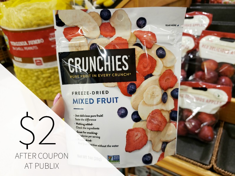 Crunchies Freeze Dried Fruit Coupon For The Publix Sale
