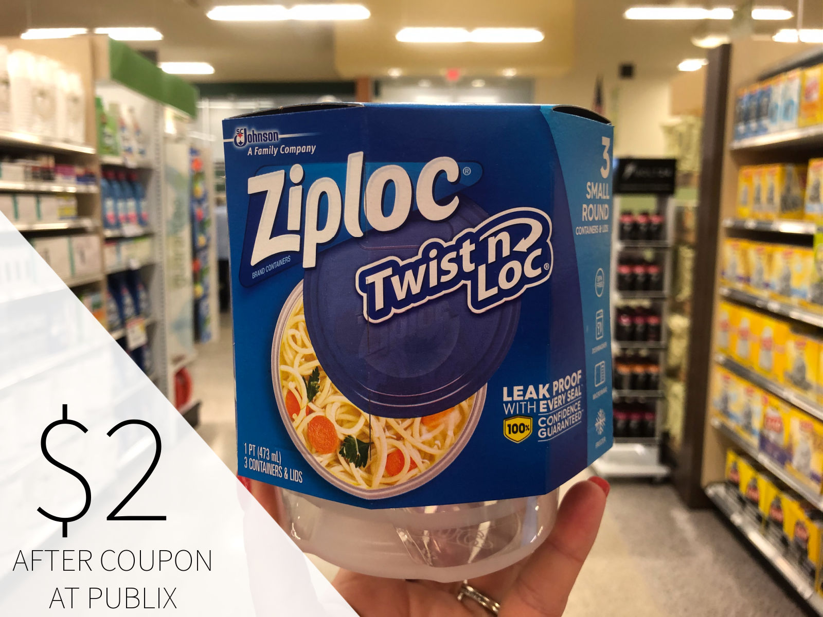 Ziploc® Twist 'n Loc® Containers Keep Your Foods Fresh Without