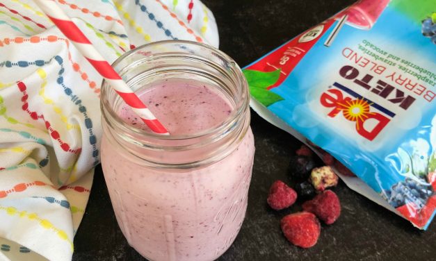 Dole® Keto Berry Cheesecake Smoothie – Tasty Option To Make With New Dole Keto Berry Blend