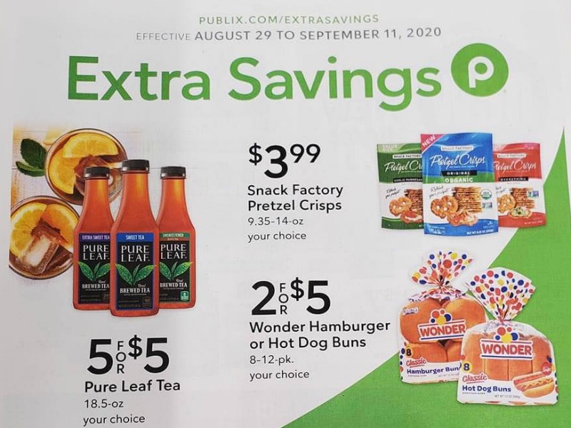 Publix Extra Savings Flyer Valid 8 29 To 9 11