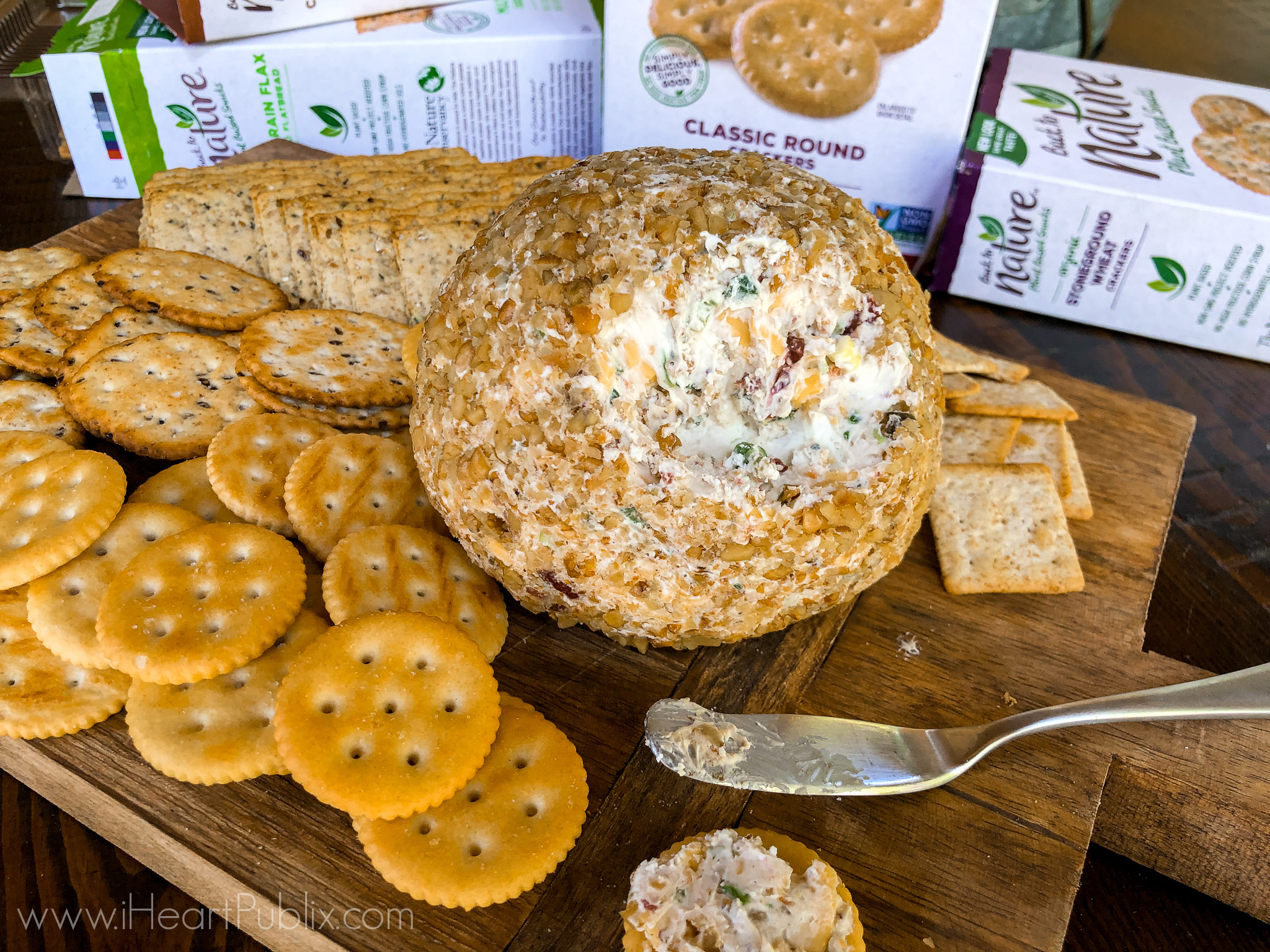 Grab Your Back To Nature Crackers To Enjoy With My Harvest Cheese Ball