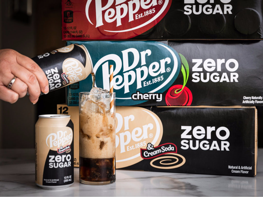 dr pepper zero sugar caffeine
