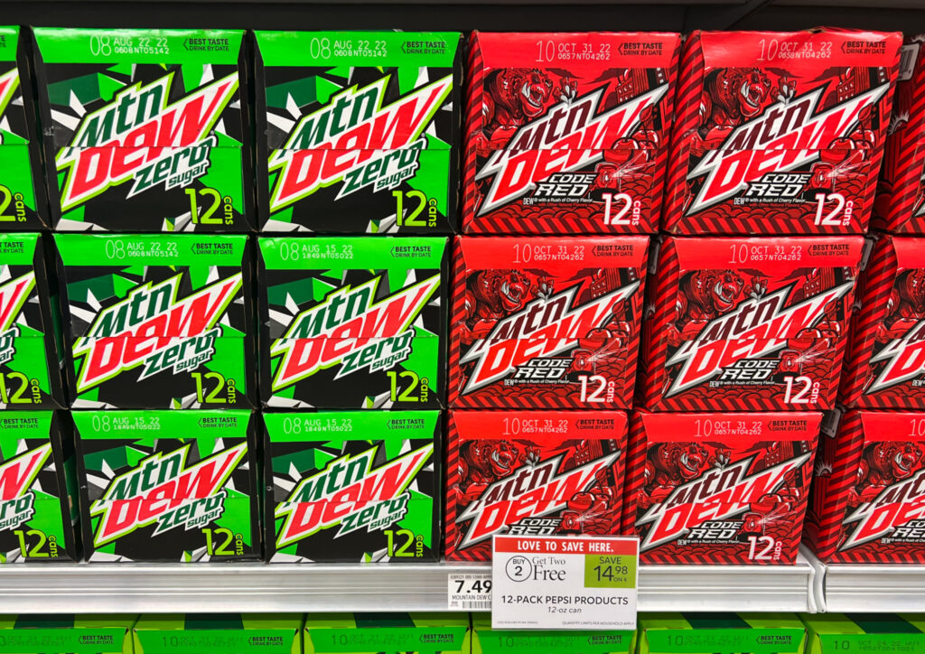 Mtn Dew Zero Sugar 12-pk Just $1.50 At Publix - iHeartPublix