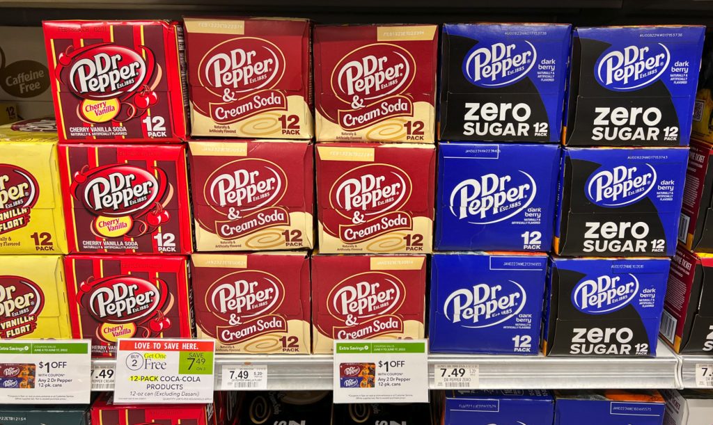 Dr Pepper 12-Packs As Low As $4.49 At Publix (Save $3 Per Pack ...