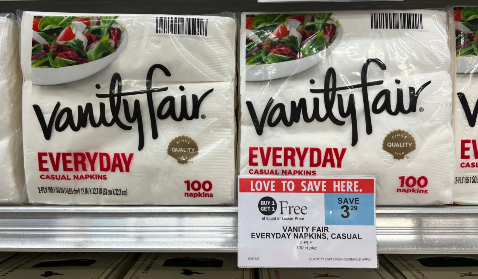 Get Vanity Fair Napkins For Just 90¢ Per Pack At Publix - iHeartPublix