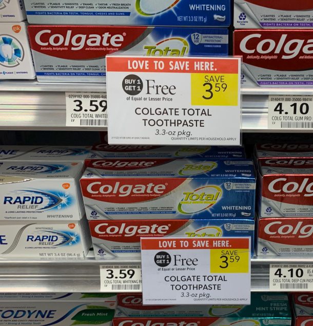 Grab Colgate Total Toothpaste As Low As FREE At Publix – Ends 10/1 ...