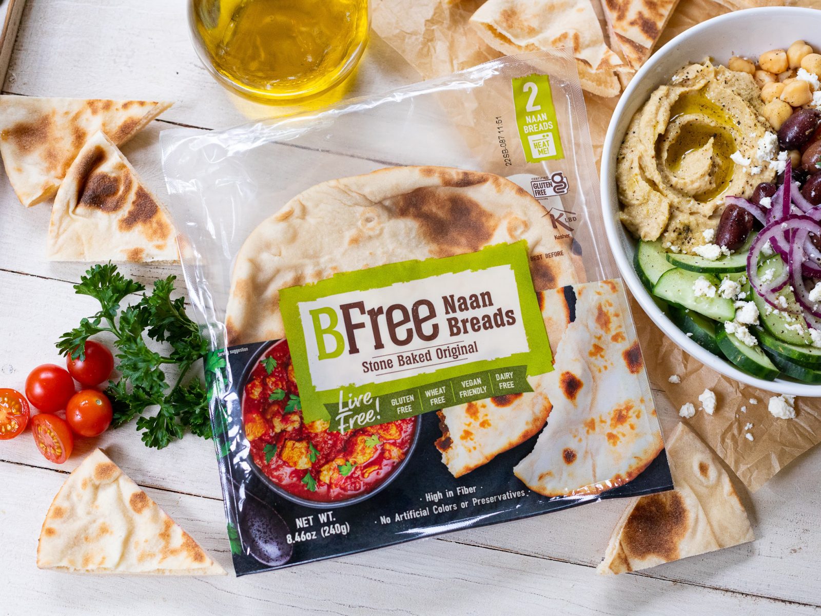 BFree Naan Breads Are Perfect For My Mediterranean Hummus & Quinoa Bowl ...