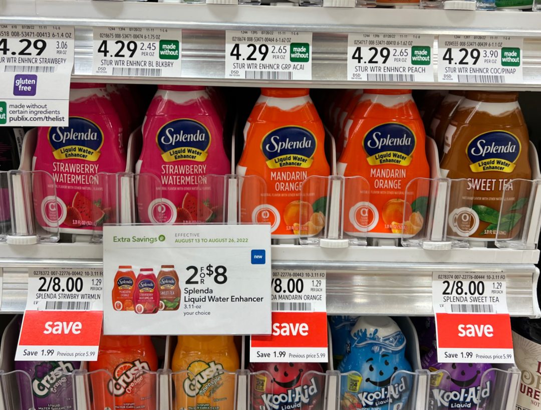 Splenda Liquid Water Enhancer Is FREE At Publix - iHeartPublix