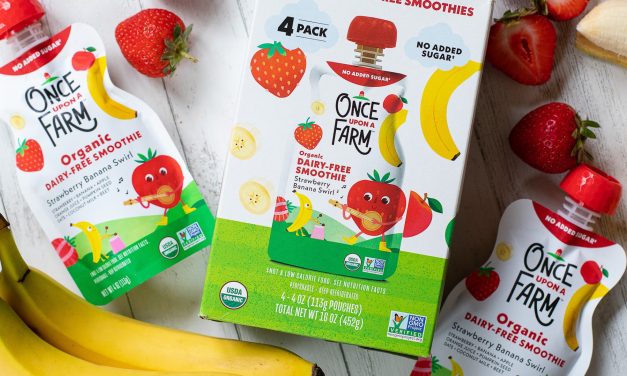 Once Upon a Farm Smoothie 4-Pack As Low As $3 At Publix (Regular Price $9.99)