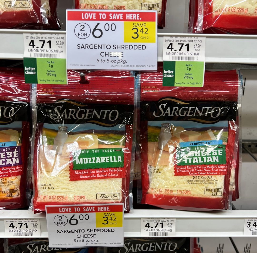 Sargento Shredded Cheese As Low As 225 At Publix Iheartpublix 