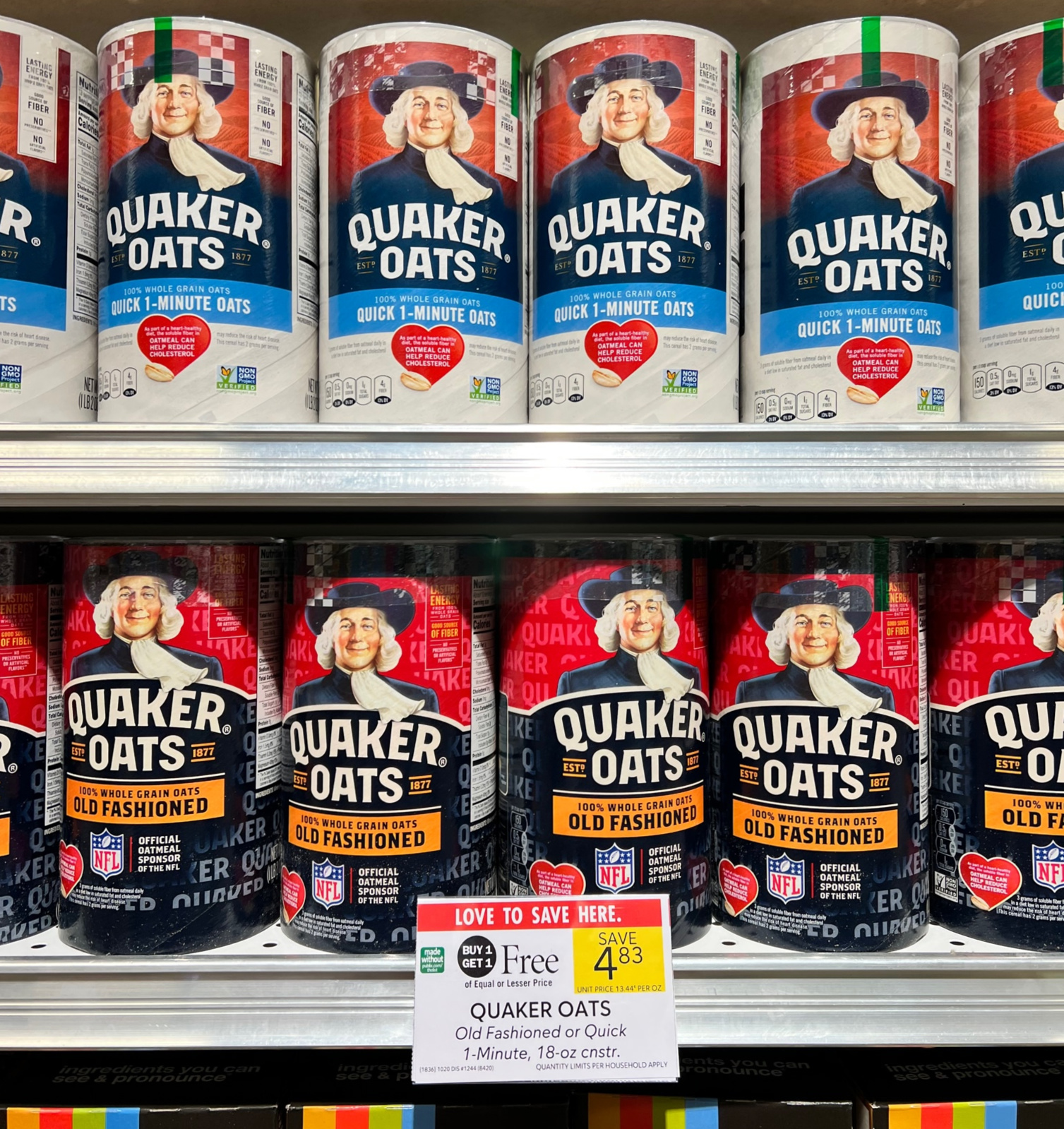 Quaker Oats As Low As 17¢ For A Canister At Publix - iHeartPublix