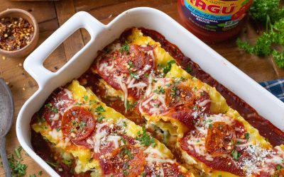 Loaded Pizza Lasagna Rollatini – Perfect Meal For The BOGO Sale On RAGÚ® Sauce At Publix!