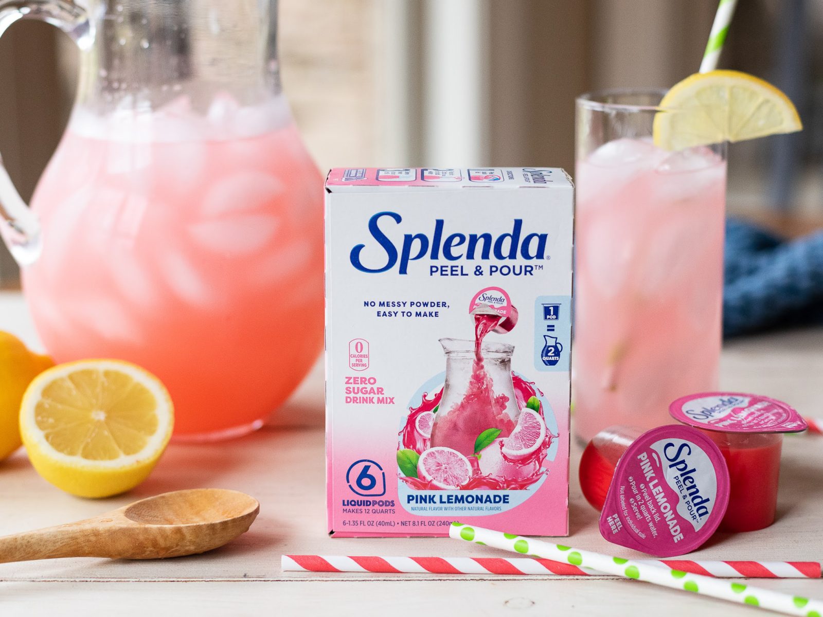Splenda Peel & Pour Zero Calorie Drink Mix - Fruit Punch