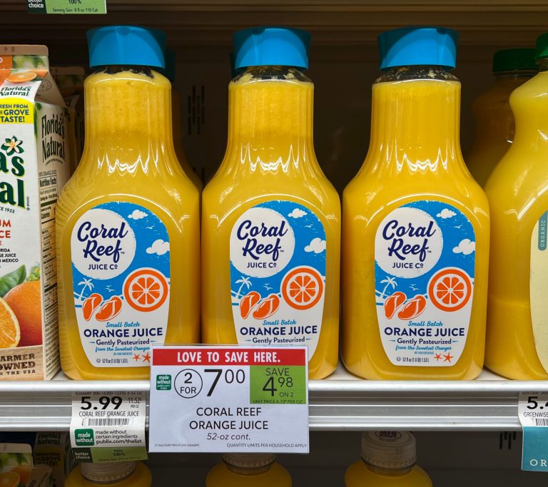 Grab A Container Of Coral Reef Orange Juice For Just $2.50 At Publix ...