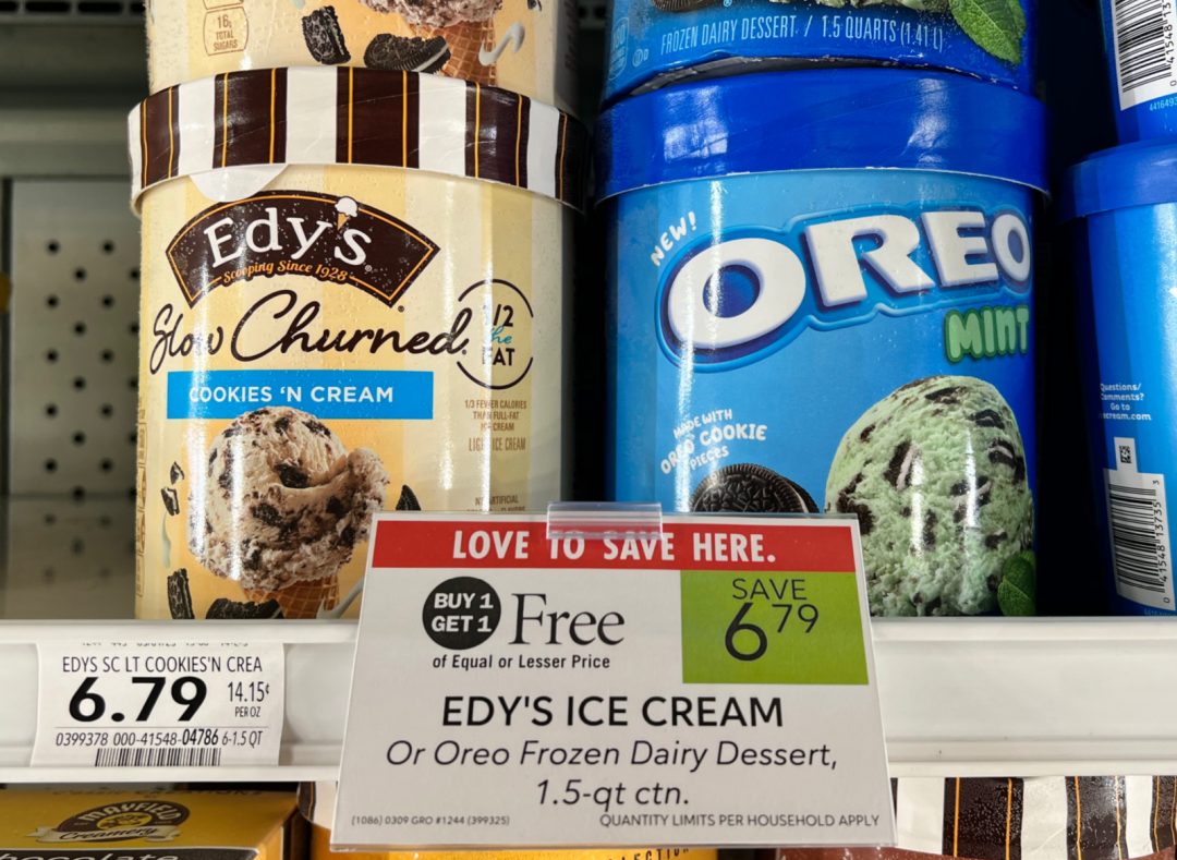 Delicious Edy’s® Ice Cream And Oreo® Frozen Dessert Products Are Bogo 