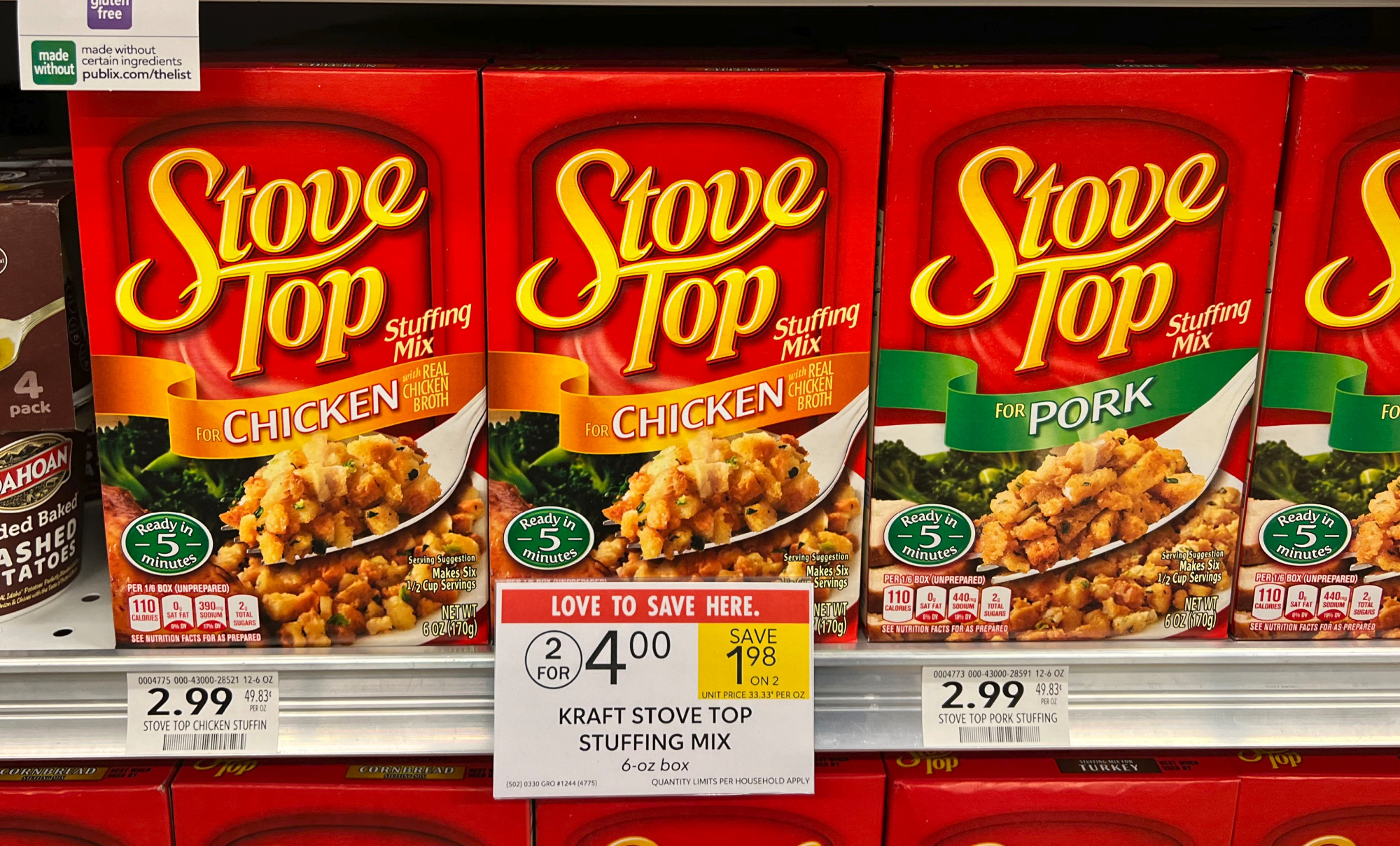 Kraft Stove Top Stuffing Mix Chicken Twin Pack