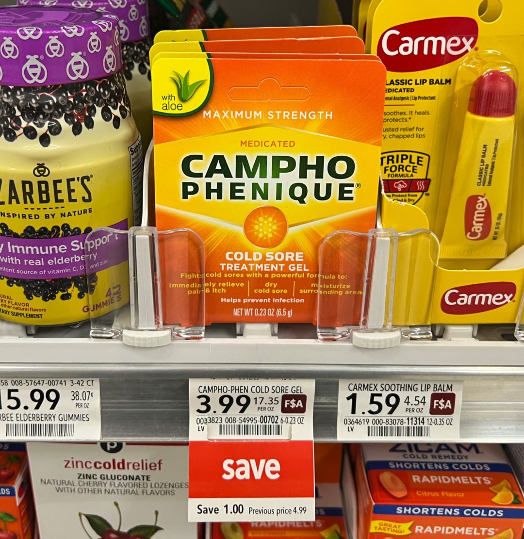 Campho-Phenique Cold Sore Treatment Just $1.99 At Publix - iHeartPublix