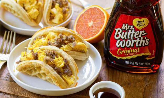 Sausage And Egg Waffle Tacos – Just One Of The Amazing Recipes On MyPantryPlanner.com