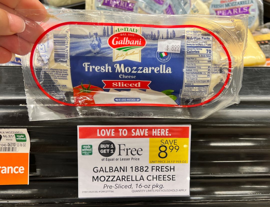 Get Galbani 1882 Fresh Mozzarella Cheese For Just $3.50 At Publix ...