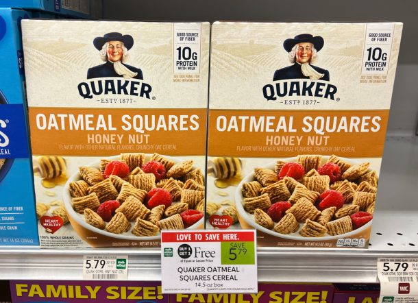 Quaker Oatmeal Squares Cereal Just $2.40 At Publix - iHeartPublix