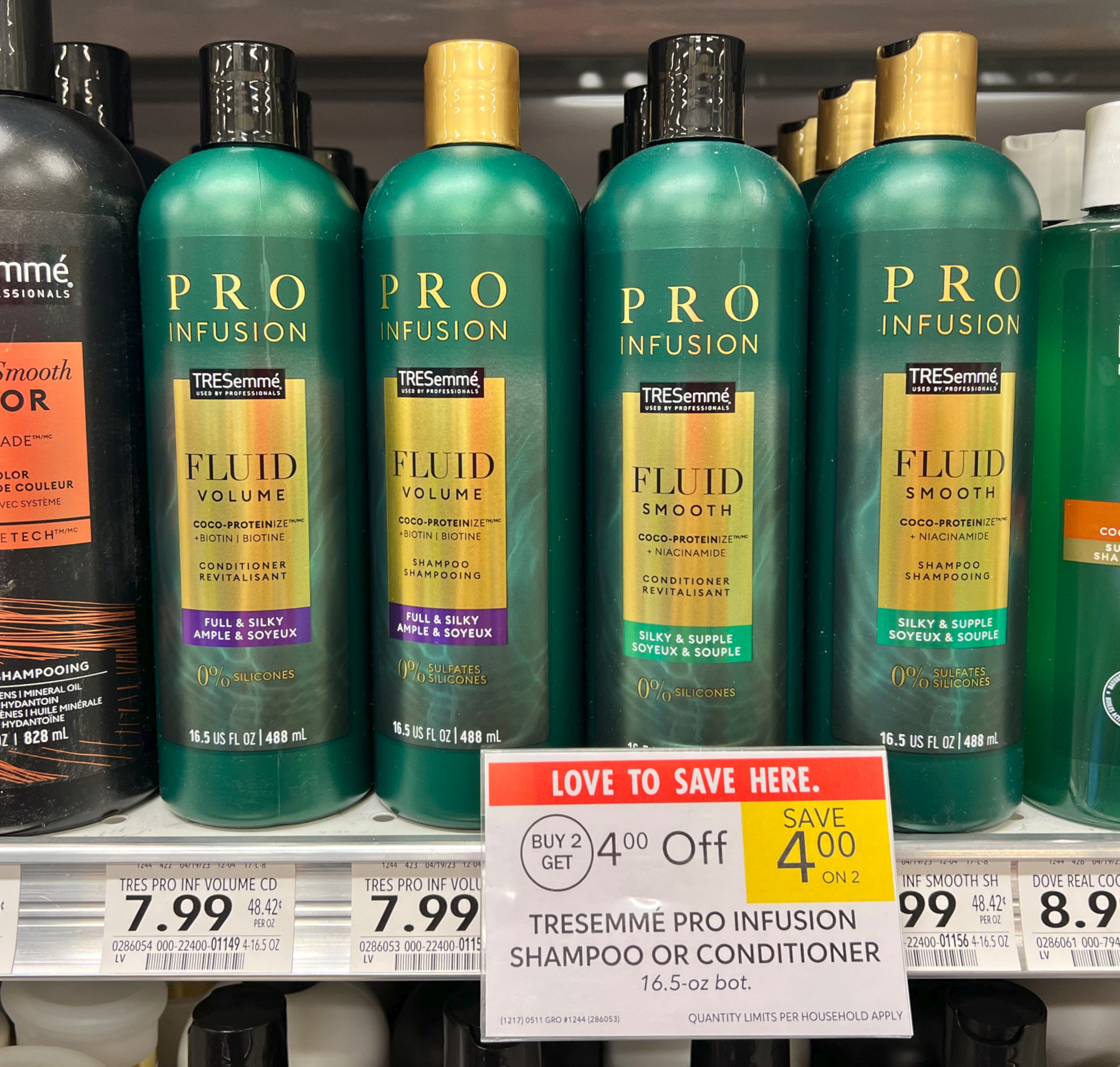 TRESemme Pro Infusion Shampoo And Conditioner Just $3.99 Per Bottle At ...