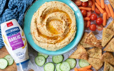 Grab Big Savings On Hellmann’s Garlic Aioli And Make A Batch Of Garlic Hummus!