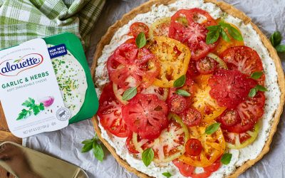 Serve Up A Taste Of Summer – Try My Summer Tomato Tart Made With Delicious alouette Spreadable Cheese