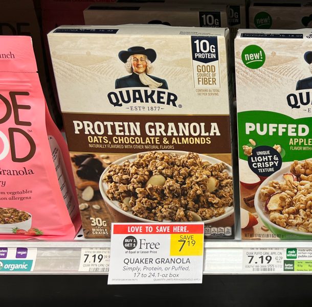 Quaker Protein Granola Just $2.60 Per Box At Publix - iHeartPublix