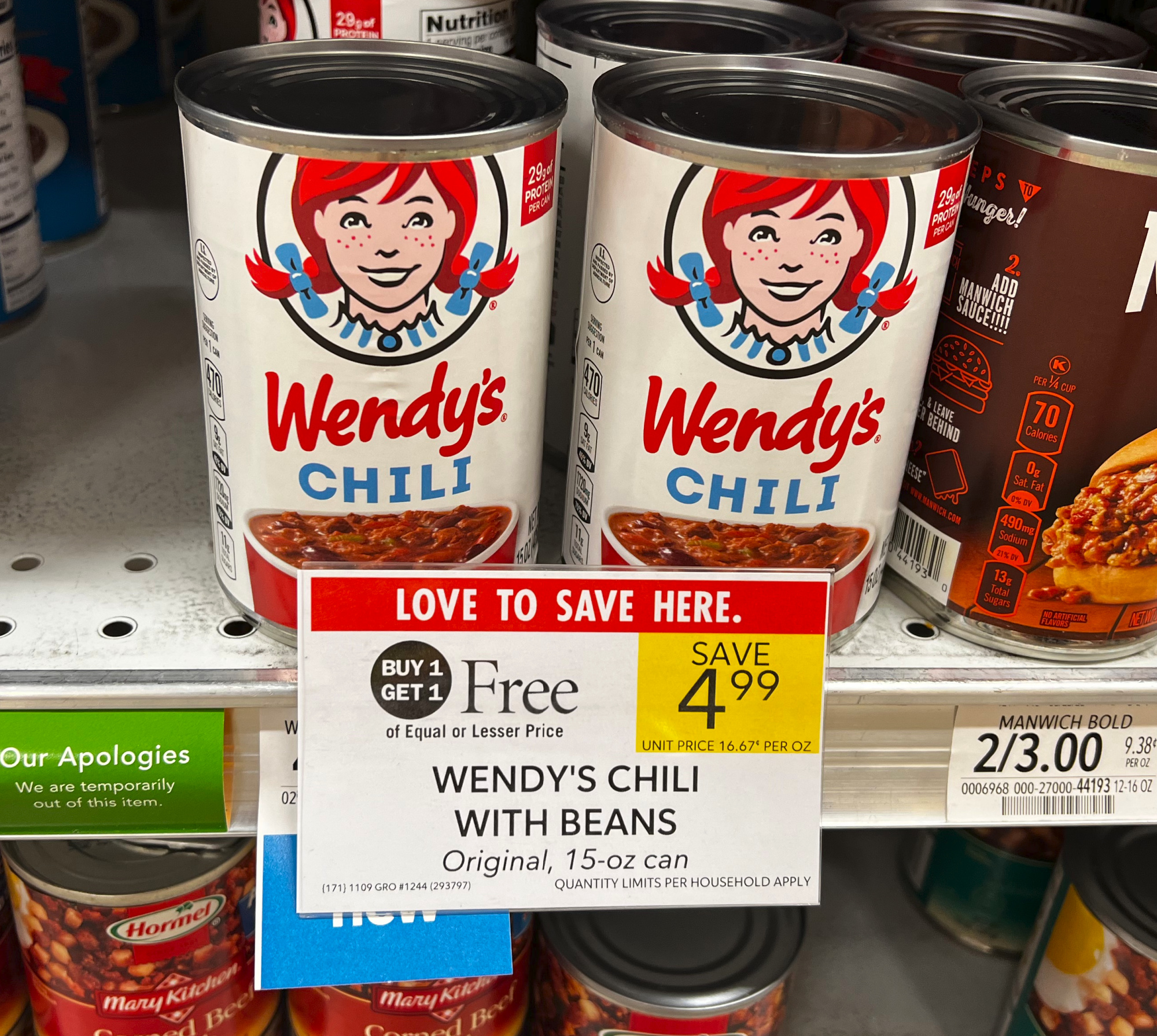 Wendy's Chili as low as $2.99! - Kroger Krazy
