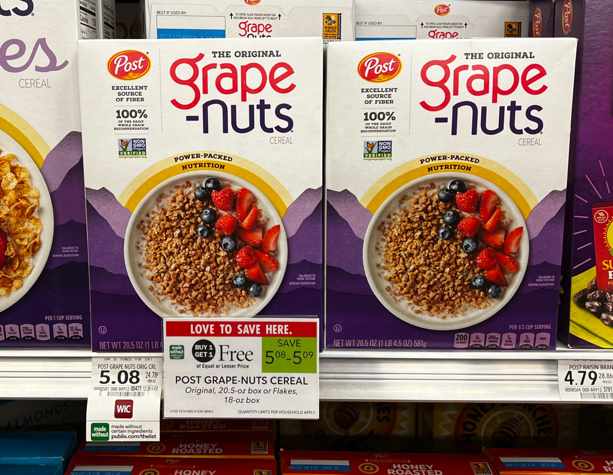 Post Grape-Nuts Cereal As Low As $1.54 Per Box At Publix - iHeartPublix